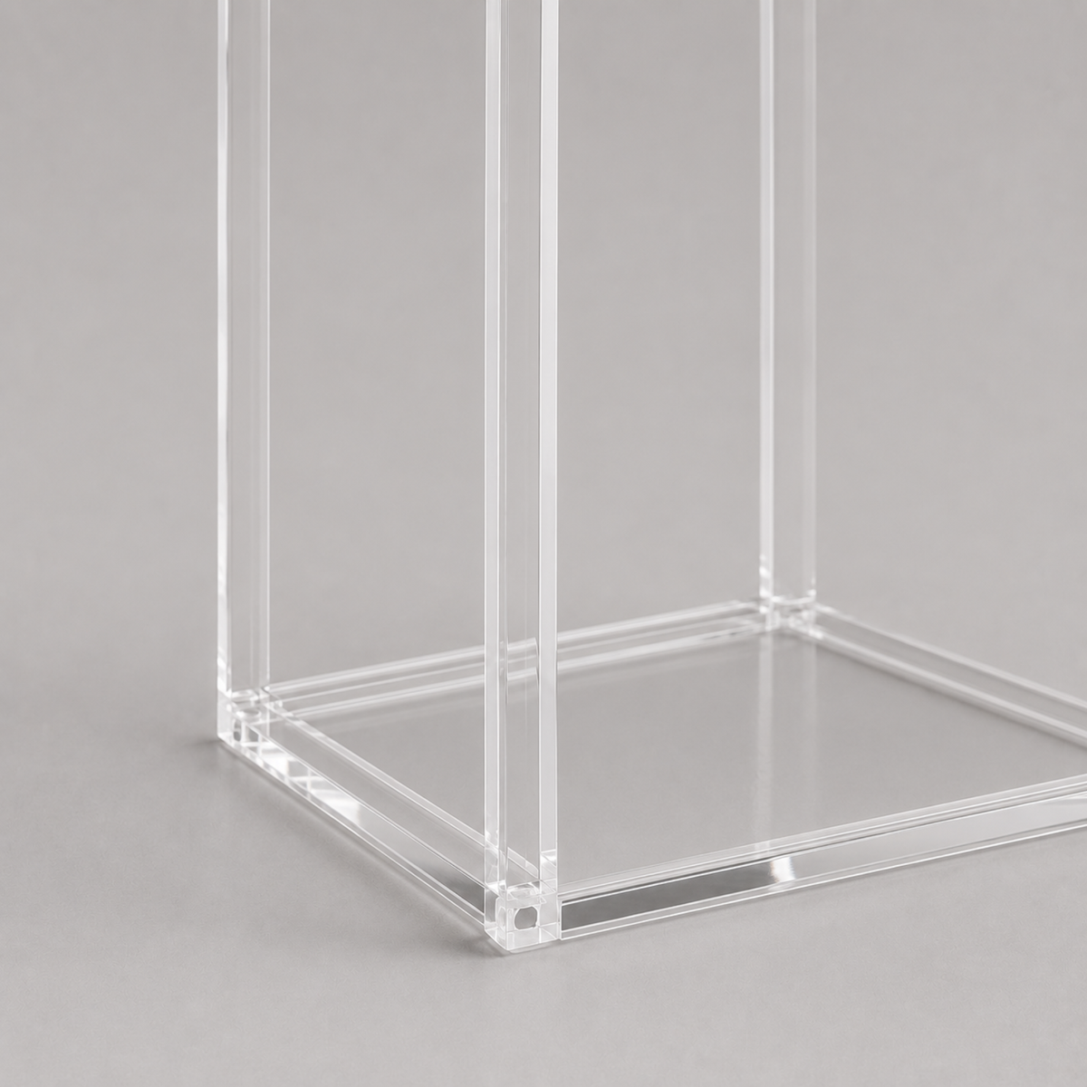 Elio | Duo de tables gigognes cubes en verre transparent
