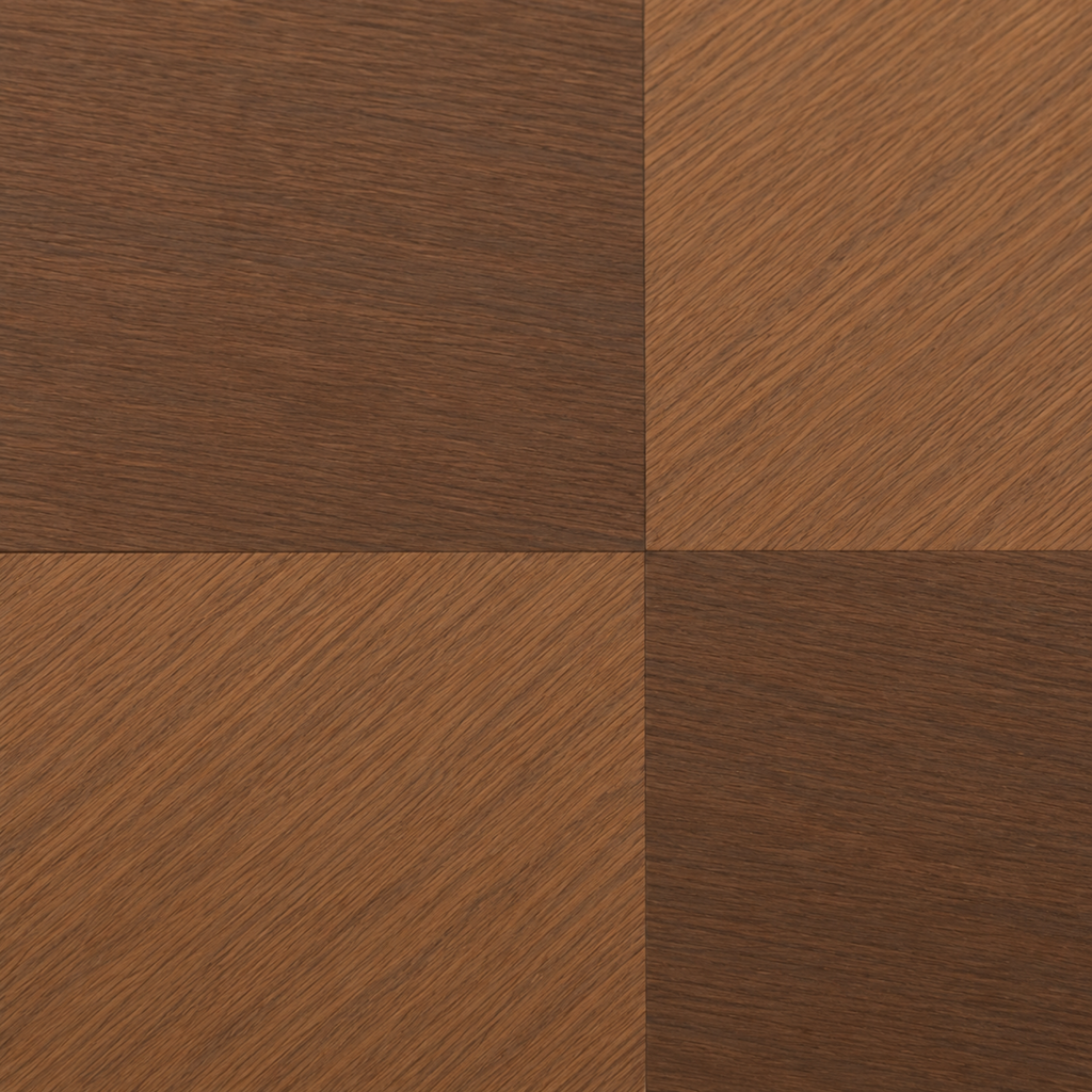 Isaure | Table basse carrée en bambou effet noyer